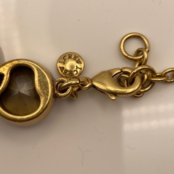 Vintage J Crew Necklace Brulee Aurora Borealis AB Gold Tone 17 - 20". - Picture 7 of 7